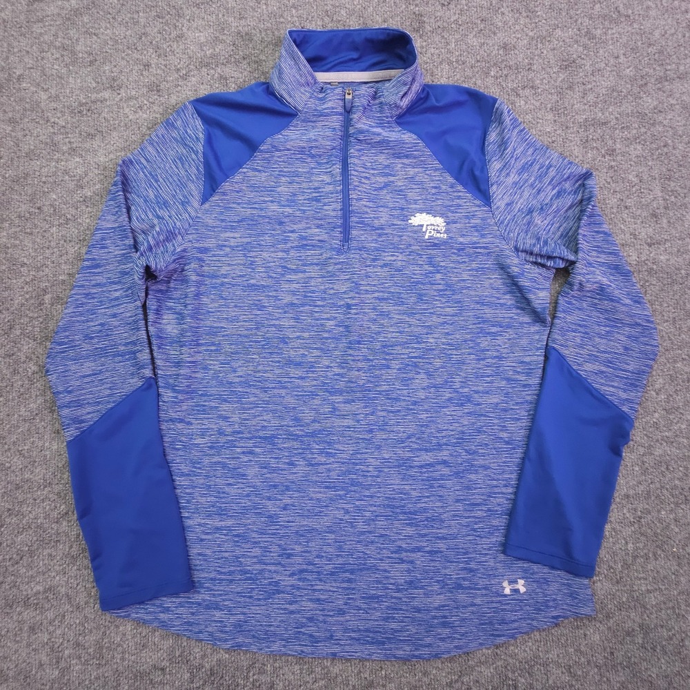 Under Armour Torrey Pines Quarter Zip Pullover Women's M Blue UA Golf